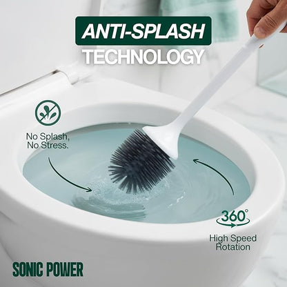 AURA™ Smart UVC Self-Sanitizing Electric Toilet Brush