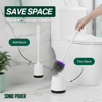 AURA™ Smart UVC Self-Sanitizing Electric Toilet Brush